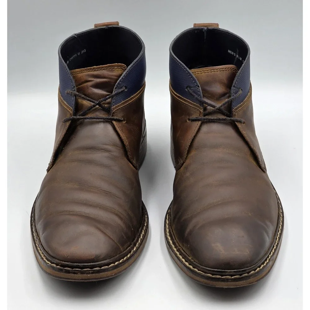 Cole Haan Colton Chukka Boots C11771 Brown Leather Mens Size 9.5‎ M Casual
